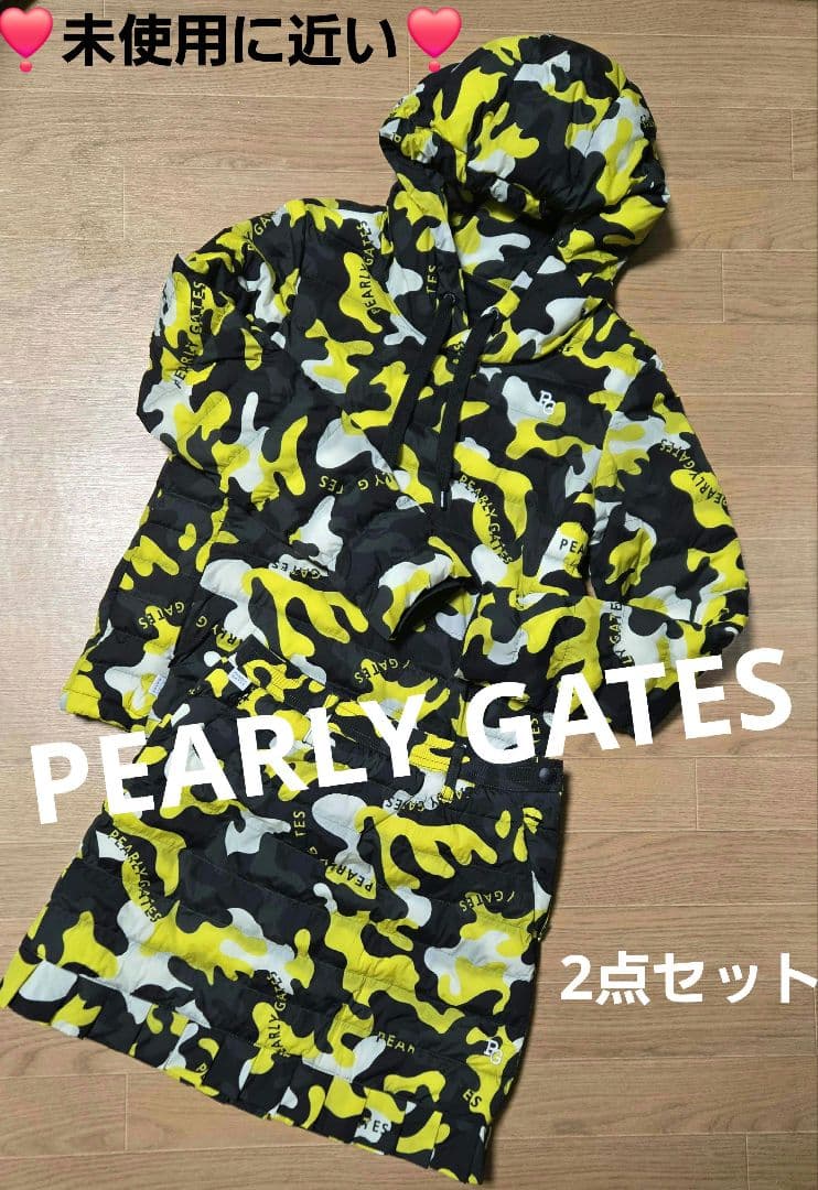 ❣️未使用に近い❣️PGパーリーゲイツカモフラ 迷彩中綿ジャケットセットアップ!