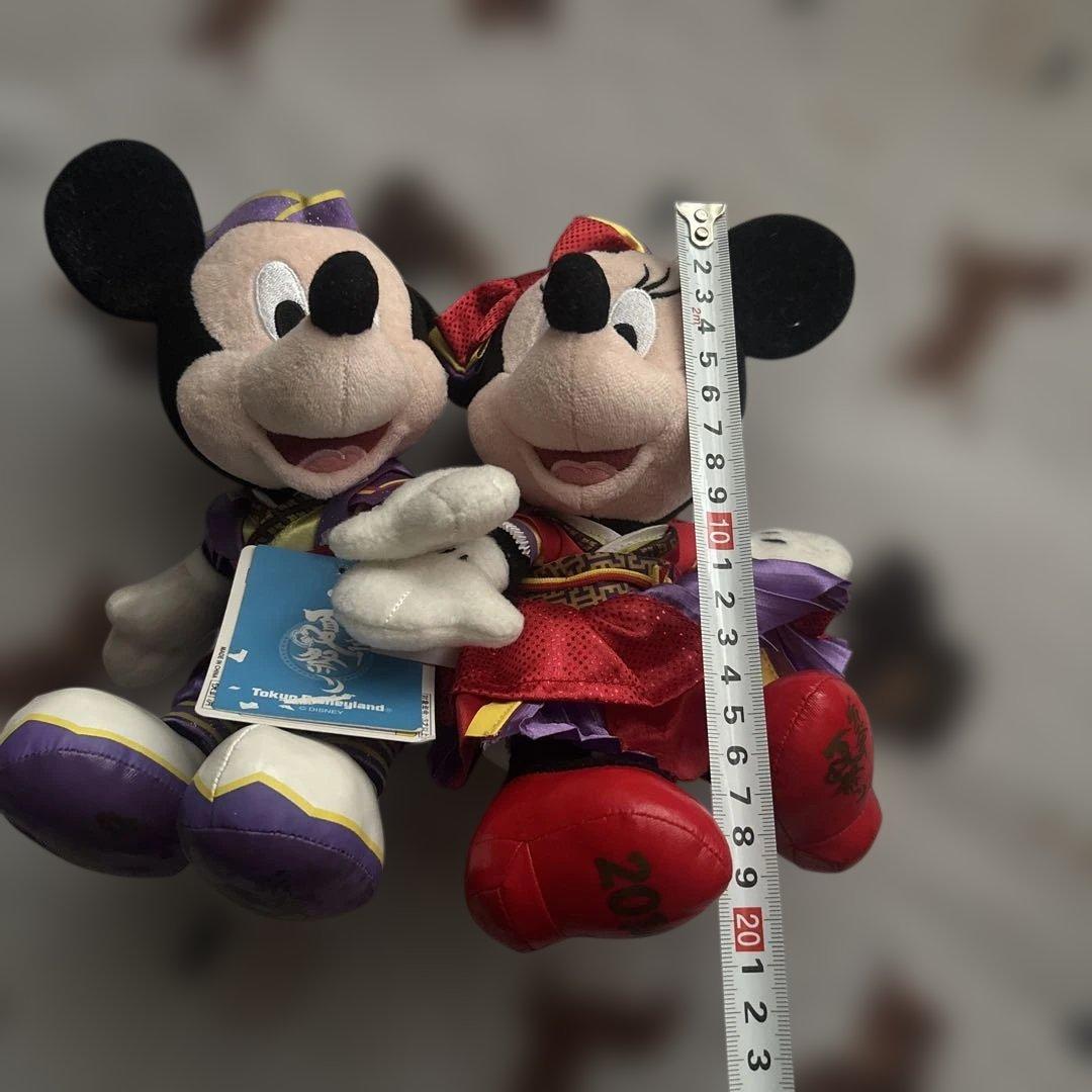 ミッキー ミニー 和風ぬいぐるみ 25cm